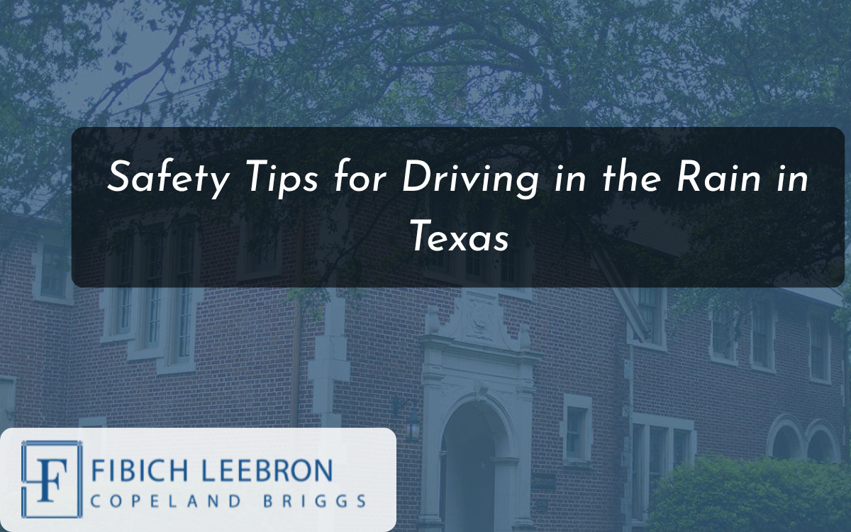Safety Tips for Driving in the Rain in Texas