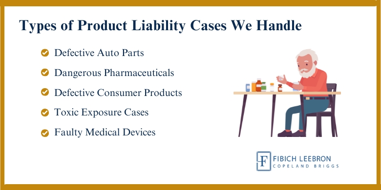 Types of Product Liability Cases We Handle