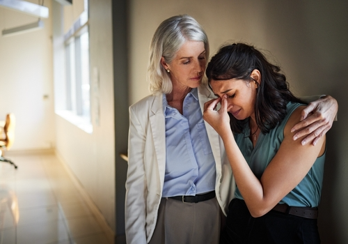 woman seeking support from Houston Texas sexual abuse lawyer