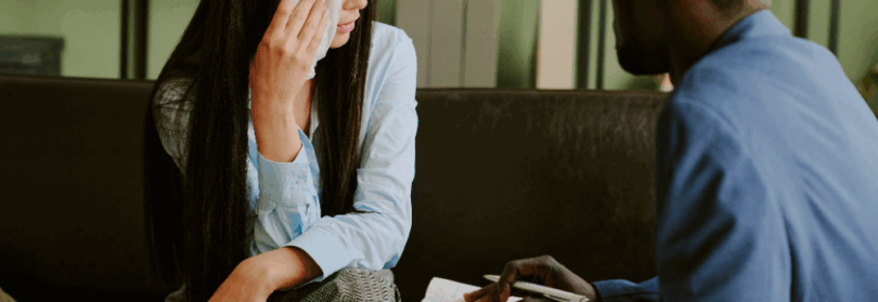 victim of sexual abuse speaking to Houston sexual abuse attorney