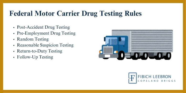 Federal Motor Carrier Drug Testing Rules