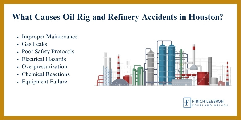 What Causes Oil Rig and Refinery Accidents in Houston